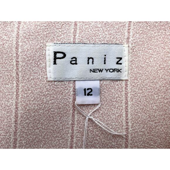 PANIZ NEW YORK, SIZE 12 CREAM COLORED DRESS, SLEEVELESS - Picture 5 of 5
